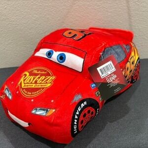 NWT Lightning McQueen Dinoco Cruz Disney Pixar Cars 3 Reversible Plush Flip  14"
